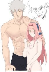 1boy 1boy1girl 1girls abs after_sex age_difference areolae belly belly_button bigger_male bite_mark bite_mark_on_breast bite_marks black_eyes blush breast_grab breast_squeeze breasts caught caught_in_the_act close-up duo duo_focus erect_nipples female green_eyes grope groping groping_breasts hand_on_breast haruno_sakura hatake_kakashi headband height_difference hi_res hickey hickey_marks hickeys high_resolution highres hips kakashi_hatake konohagakure_symbol large_areolae long_hair looking_at_viewer male male/female muscles muscular muscular_male narrowed_eyes naruto naruto_(classic) naruto_(series) naruto_shippuden ni072 nipples nose_blush older_male older_male_and_younger_female one_eye_closed pecs pectorals perky_breasts petite petite_body petite_female pink_hair pink_nipples romantic romantic_ambiance romantic_sex sakura_haruno sakura_haruno_(genin) scar scar_across_eye scar_on_face shonen_jump shorter_female shounen_jump shueisha silver_hair size_difference small_breasts smaller_female standing straight student taller_male teacher teacher_and_student teen_girl teenage_girl teenager topless topless_male very_high_resolution weekly_shonen_jump weekly_shounen_jump white_background wide_hips young younger_female
