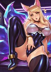 ahri from k/da series by artifactglitch