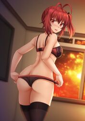 1girls 2d 2d_(artwork) 2d_artwork ass ass_cleavage ass_crack back bare_arms bare_ass bare_back bare_butt bare_chest bare_hands bare_hips bare_shoulders bare_skin bare_thighs blurred_background blurry_background blush blush_face blushing_at_viewer blushing_female blushing_lines bra breasts curvaceous curvaceous_body curvaceous_female curvaceous_figure curvaceous_hips curvaceous_thighs curvy curvy_ass curvy_body curvy_female curvy_figure curvy_hips curvy_thighs digital digital_art digital_drawing digital_drawing_(artwork) digital_media digital_media_(artwork) elbows embarrassed embarrassed_exposed_female embarrassed_expression embarrassed_female embarrassed_nude_female embarrassed_underwear_female exposed_arms exposed_ass exposed_back exposed_butt exposed_chest exposed_hips exposed_shoulders exposed_skin exposed_thighs female female_focus female_only fingers flustered flustered_female gluteal_fold groin hair_between_eyes half_naked half_nude high_resolution highres hourglass_figure indoor indoor_nudity indoors kazenokaze large_breasts lean_figure legs_closed legs_together long_hair looking_at_viewer looking_back looking_back_at_viewer median_furrow naked naked_female naked_woman narrow_waist nude nude_female nudity one_side_up open_mouth open_mouth_smile original original_art original_artwork original_character original_characters panties parted_lips red-eyed_female red-haired_female red_bra red_eyes red_hair red_panties red_underwear semi_nude shoulder_blades shoulders sideboob slender_body slender_waist slim_waist smile smiley_face smiling smiling_at_viewer solo standing thick_ass thick_butt thick_thighs thighs thighs_together tongue underwear underwear_only upper_body wide_hips
