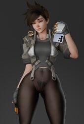 lena oxton from overwatch by nishikt