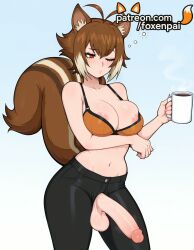 1futa 2025 ai_generated animal_ears antenna_hair artist_name big_breasts big_chest blazblue blue_background breasts brown_eyes brown_hair bust busty chest cock cup dick erection exposed_nipples foxenpai futanari gradient gradient_background hi_res high_quality high_resolution highres holding_cup large_breasts large_penis large_testicles makoto_nanaya mug multicolored_hair nipples nipples_outside one_eye_closed patreon patreon_username penis short_hair solo squirrel_ears squirrel_tail stable_diffusion tail testicles uncensored watermark