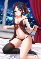 1girls 2d 2d_(artwork) 2d_artwork bare_arms bare_belly bare_calves bare_chest bare_hands bare_hips bare_knees bare_legs bare_midriff bare_navel bare_shoulders bare_skin bare_thighs belly belly_button black-haired_female black_bra black_hair black_legwear black_panties black_stockings black_thigh_highs black_thighhighs black_underwear blurred_background blurry_background blush blush_face blushing_at_viewer blushing_female blushing_lines bra breasts calves collarbone curvaceous curvaceous_body curvaceous_female curvaceous_figure curvaceous_hips curvaceous_teen curvaceous_thighs curvy curvy_body curvy_female curvy_figure curvy_hips curvy_teen curvy_thighs digital digital_art digital_drawing digital_drawing_(artwork) digital_media digital_media_(artwork) elbows embarrassed_exposed_female embarrassed_expression embarrassed_female embarrassed_nude_female embarrassed_underwear_female exposed_arms exposed_belly exposed_chest exposed_hips exposed_legs exposed_midriff exposed_navel exposed_shoulders exposed_skin exposed_thighs female female_focus female_only fingernails fingers flustered flustered_female front-tie_bikini front-tie_bikini_top full_body groin hair_ribbon hair_tie high_resolution high_school_studentembarrassed highres hourglass_figure indoor indoor_nudity indoors inguinal_crease inguinal_ligament kaguya-sama_wa_kokurasetai_~tensai-tachi_no_renai_zunousen~ kazenokaze kneeling kneeling_female kneeling_on_bed knees lean_figure legs legwear long_hair looking_at_viewer midriff narrow_waist navel night night_background night_sky night_time on_bed panties parted_bangs red-eyed_female red_eyes red_hair_ribbon red_hair_tie red_ribbon ribbon school_girl shinomiya_kaguya shoulders sidelocks slender_body slender_waist slim_waist small_breasts solo stockings teen_girl teenage_girl teenager thick_thighs thigh_highs thighhighs thighs underwear underwear_only wide_hips young_female young_woman