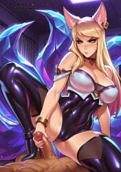 ahri from k/da series by artifactglitch