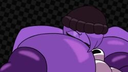 16:9 2d_animation animated anthro areola avian beak beat_banger big_breasts big_nipples breast_smother breasts bunfan_games clothing duo eyelashes female freckled_face freckles glistening_eyelids headgear headwear hi_res huge_breasts long_eyelashes male male/female nipples no_sound non-mammal_breasts non-mammal_nipples protagonist_(beat_banger) purple_body short_playtime smothering tagme tagme_(artist) video widescreen zoe_monroe