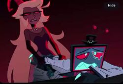 animated biting_clothes clenched_teeth crying_with_eyes_open degradation dominant_female female_domination glaring_at_partner groaning hazbin_hotel humiliation implied_penetration implied_sex knowing_place lilith_morningstar_(hazbin_hotel) meltedbutterva milf moaning_in_pleasure peeing_self peeing_while_penetrated pegging punishment shmo_afterdark submissive_male tagme teaching_a_lesson tobinarts video voice_acted vox_(hazbin_hotel)