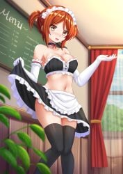 1girls 2d 2d_(artwork) 2d_artwork belly belly_button big_breasts black_legwear black_stockings black_thigh_highs black_thighhighs blurred_background blurry_background blush blush_face blushing_at_viewer blushing_female blushing_lines breasts brown-eyed_female brown-haired_female brown_eyebrows brown_eyes brown_hair busty busty_female busty_girl cleavage collarbone curvaceous curvaceous_body curvaceous_female curvaceous_figure curvaceous_hips curvy curvy_body curvy_female curvy_figure curvy_hips digital digital_art digital_drawing digital_drawing_(artwork) digital_media digital_media_(artwork) elbow_gloves elbows eyebrows_visible_through_hair female female_focus female_only fingers gloves high_resolution highres hourglass_figure indoor indoors kazenokaze knees knees_together knees_together_feet_apart large_boobs large_breasts lean_figure legs_closed legs_together legs_together_feet_apart legwear linea_alba long_gloves looking_at_viewer maid maid_apron maid_bikini maid_cap maid_dress maid_headdress maid_outfit maid_uniform medium_breasts midriff narrow_waist navel open_mouth open_mouth_smile original original_art original_artwork original_character original_characters parted_bangs parted_lips short_hair shoulders slender_body slender_waist slim_waist smile smiley_face smiling smiling_at_viewer solo standing stockings stomach thick_thighs thigh_highs thighhighs thighs thighs_together tongue two_side_up white_elbow_gloves white_gloves white_long_gloves wide_hips