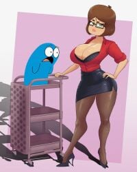 bloo from cartoon network by gearthefae