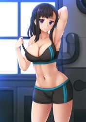 1girls 2d 2d_(artwork) 2d_artwork adult adult_female arm_behind_head armpit armpit_crease armpit_focus armpit_peek armpits bare_armpits bare_arms bare_belly bare_chest bare_hands bare_legs bare_midriff bare_navel bare_shoulders bare_skin bare_thighs belly belly_button bewitching_thighs big_breasts black-haired_female black_bra black_hair black_panties black_underwear blurred_background blurry_background blush blush_face blushing_female blushing_lines boyshort_panties bra breasts busty busty_female busty_girl child_bearing_hips cleavage closed_mouth_smile collarbone curvaceous curvaceous_body curvaceous_female curvaceous_figure curvaceous_hips curvy curvy_body curvy_female curvy_figure curvy_hips digital digital_art digital_drawing digital_drawing_(artwork) digital_media digital_media_(artwork) elbows en'en_no_shouboutai enen_no_shouboutai exposed_armpits exposed_arms exposed_belly exposed_chest exposed_legs exposed_midriff exposed_navel exposed_shoulders exposed_skin exposed_thighs female female_focus female_only fertile_hips fingers fire_force groin hairless_armpits half_naked half_nude hand_behind_head head_tilt high_resolution highres hourglass_figure indoor indoor_nudity indoors inguinal_crease inguinal_ligament kazenokaze large_boobs large_breasts lean_figure light_smile linea_alba long_hair looking_at_viewer maki_oze mature mature_female midriff naked naked_female naked_woman narrow_waist navel nude nude_female nudity panties ponytail posing posing_for_the_viewer presenting_armpit purple-eyed_female purple_eyes semi_nude shaved_armpits shiny_breasts shiny_hair shiny_legs shiny_skin shiny_thighs shoulders slender_body slender_waist slim_waist smile smiley_face smiling smiling_at_viewer solo sports_bra sports_panties standing stomach thick_thighs thighs tilted_head underwear upper_body wide_hips window