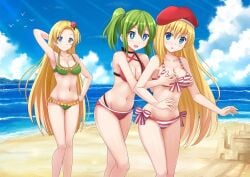 2d 2d_(artwork) 2d_artwork 3girls almost_naked almost_nude armpits bare_armpits bare_arms bare_belly bare_chest bare_hands bare_hips bare_knees bare_legs bare_midriff bare_navel bare_shoulders bare_skin bare_thighs beach belly belly_button berte bikini bikini_bottom bikini_only bikini_top blonde-haired_female blonde_eyebrows blonde_female blonde_hair blonde_hair_female blue-eyed_female blue_eyes blue_sky boob_grab breast_grab breast_grab_from_behind breast_grabbed_from_behind breast_squeeze breasts caressing_breasts cleavage closed_mouth_smile clouds coast collarbone curvaceous curvaceous_body curvaceous_female curvaceous_figure curvaceous_hips curvy curvy_body curvy_female curvy_figure curvy_hips day daylight daytime digital digital_art digital_drawing digital_drawing_(artwork) digital_media digital_media_(artwork) double_breast_grab elbows exposed_armpits exposed_arms exposed_belly exposed_chest exposed_hips exposed_legs exposed_midriff exposed_navel exposed_shoulders exposed_skin exposed_thighs female female_focus female_only fingers fondling fondling_breasts grabbing_breast grabbing_breasts grabbing_breasts_from_behind grabbing_tits green-haired_female green_bikini green_bikini_bottom green_bikini_top green_hair green_swimsuit green_swimwear groin grope grope_from_behind groped_from_behind groping groping_breast groping_breasts groping_chest groping_from_behind hair_between_eyes halterneck high_resolution highres horizon hourglass_figure inguinal_crease inguinal_ligament kazenokaze knees large_breasts lean_figure legs_closed legs_together light_smile linea_alba long_hair looking_at_viewer medium_breasts midriff mostly_nude multiple_females multiple_girls naked naked_female naked_woman narrow_waist navel nearly_nude nude nude_female nudity ocean open_mouth open_mouth_smile original original_art original_artwork original_character original_characters outdoor outdoor_nudity outdoors outside parted_bangs parted_lips posing practically_nude red_bikini red_bikini_bottom red_bikini_top red_swimsuit red_swimwear sand sea seaside shoulders side-tie_bikini sky slender_body slender_waist slim_waist smile smiley_face smiling smiling_at_another smiling_at_partner squeezing_breast squeezing_breasts standing star-shaped_pupils star_eyes stomach string_bikini striped_bikini striped_bikini_bottom striped_bikini_top striped_swimsuit striped_swimwear swimsuit swimwear thighs thighs_together tongue upper_body water wide_hips yellow-haired_female yellow_eyebrows yellow_hair