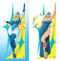 blonde blazer from dispatch (game) by bayeuxman