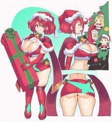 pyra from christmas by inkerton-kun