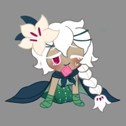 white lily cookie from cookie run by unepicroachy