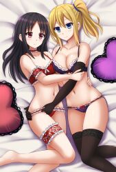2d 2d_(artwork) 2d_artwork 2girls ankles bare_arms bare_belly bare_calves bare_chest bare_hands bare_hips bare_knees bare_legs bare_midriff bare_navel bare_shoulders bare_skin bare_thighs barefoot belly belly_button big_breasts black-haired_female black_elbow_gloves black_gloves black_hair black_legwear black_long_gloves black_stockings black_thigh_highs black_thighhighs blonde-haired_female blonde_female blonde_hair blue-eyed_female blue_eyes bra breasts calves cleavage collarbone curvaceous curvaceous_body curvaceous_female curvaceous_figure curvaceous_hips curvaceous_teen curvaceous_thighs curvy curvy_body curvy_female curvy_figure curvy_hips curvy_teen curvy_thighs digital digital_art digital_drawing digital_drawing_(artwork) digital_media digital_media_(artwork) elbow_gloves elbows exposed_arms exposed_belly exposed_chest exposed_hips exposed_legs exposed_midriff exposed_navel exposed_shoulders exposed_skin exposed_thighs feet female female_focus female_only fingers frilled_bra frilled_panties frilled_underwear full_body gloves groin hair_between_eyes half_naked half_nude hayasaka_ai high_resolution high_school_student highres hourglass_figure inguinal_crease inguinal_ligament kaguya-sama_wa_kokurasetai_~tensai-tachi_no_renai_zunousen~ kazenokaze knees large_boobs large_breasts lean_figure legs legs_closed legs_together legwear long_gloves long_hair looking_at_viewer lying lying_down lying_on_back lying_on_bed midriff multiple_females multiple_girls naked naked_female naked_woman narrow_waist navel nude nude_female nudity on_back on_bed panties parted_bangs petite petite_body petite_breasts petite_female petite_girl petite_tits ponytail purple_bra purple_panties purple_underwear red-eyed_female red_bra red_eyes red_panties red_underwear ribbon_bra ribbon_panties school_girl semi_nude shinomiya_kaguya shoulders side_ponytail simple_background sitting slender_body slender_waist slim_waist small_breast small_breasts stockings teen_girl teenage_girl teenager thick_thighs thigh_highs thighhighs thighs thighs_together tiny_breasts underwear underwear_only white_background wide_hips young_female young_woman