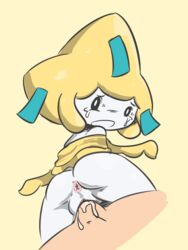 anthro anus female hi_res human interspecies jirachi legendary_pokemon looking_back male mammal nintendo pokemon pokemon_(species) pokephilia pussy simple_background tears vaginal_penetration video_games vono