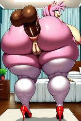 amy rose from animal crossing by hunkbsaa