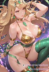 mythra from xenoblade chronicles 2 by lewdrune
