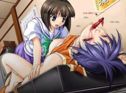 blood bondage crying dying guro hashimoto_takashi murder snuff spear squirming stabbed tanaka_saeko tied_to_table twitching with_you yuri