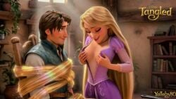 1boy1girl adult_male ai_generated beard belt big_titties blonde_eyebrows blonde_female blonde_hair blonde_hair_female blush boobs boobs_out book_shelf bouncing_breast bouncing_breasts bouncing_tits breasts breasts_out brown_eyebrows brown_hair_male daughter day daytime dick disney disney_princess earrings erection face_on_breast female flynn_rider frying_pan green_eyes grok grok_imagine kidnapped_male light-skinned_female light_skin long_hair male male_clothed movie movie_scene pasties penis plants purple_dress rapunzel_(tangled) royalty sexual_assault shiny_hair short_hair short_hair_male sitting_on_chair star_pasties sucking_breasts sucking_tits tagme tangled teenage_girl teenager thief tied_up tied_up_male tits tits_on_face tits_out video video_edit visible_nipples white_pasties wooden_chair yallahs80 younger_female