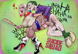 1girls anal anal_sex ass ass_grab balls baseball_bat batman_(series) big_balls big_butt big_penis blonde_hair blue_eyes blue_hair bracelet breasts butt choker dat_ass dc dc_extended_universe donouaih erect_nipples eyeliner eyeshadow female fingerless_gloves gloves green_hair harley_quinn heels high_heel_shoes high_heels highlights joker large_ass large_breasts looking_at_viewer makeup male multicolored_hair nail_polish nipple_bulge on_side pale-skinned_female pale-skinned_male pale_skin pantyhose penis pink_hair platinum_blonde_hair pokies puffy_areola pussy scars sex shirt shoes short_hair short_shorts skintight socks spiked_bracelet straight suicide_squad taint testicles thighs tied_hair tight_balls tongue torn_clothes torn_pantyhose twintails veiny_penis weapon wet_pussy wide_hips