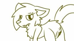 animatronic anthro anthrofied ass fan_character feline female five_nights_at_freddy's kitten pussy scratch_animatronic wip yellow_eyes