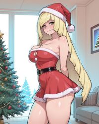 lusamine (pokemon) from christmas by kinia
