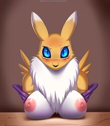 renamon from digimon by doomthewolf