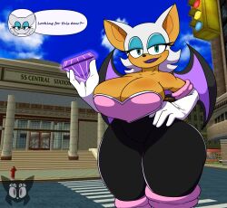 rouge the bat from sega by zarvaxo