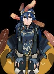 1girls 2016 6boys bad_pixiv_id blue_eyes blue_hair bukkake clothed_female cum cum_everywhere cum_on_breasts cum_on_cheek cum_on_clothes cum_on_hair cum_pool excessive_cum facial female fire_emblem fire_emblem_awakening gangrape kneeling long_blue_hair lucina_(fire_emblem) male multiple_boys multiple_penises nintendo penis penis_on_hair penis_on_head polyle princess rape royalty source_request straight surrounded_by_penises sweat uncomfortable