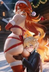 aether (genshin impact) from christmas by codemistake