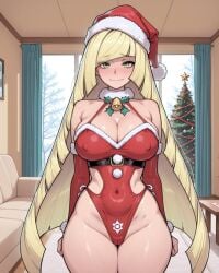 lusamine (pokemon) from christmas by kinia
