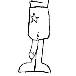 clothes eyes_out_of_frame face_not_visible face_out_of_frame faceless_male feet foreskin foreskin_folds head_out_of_frame homestar homestar_runner legs male male_focus male_only mouth_closed no_eyes no_shoes penis penis_out penis_slip presenting presenting_penis shirt shoes_removed standing unhappy unhappy_male