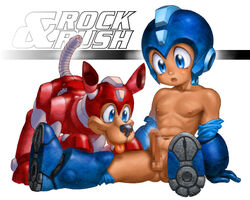 anthro furry male_only mega_man mega_man(classic) mega_man_(character) rush_(mega_man) tagme