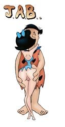 betty_rubble cheating female fred_flintstone hanna-barbera human innie_pussy jab male pussy straight straight_hair the_flintstones