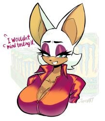 rouge the bat from monster energy by jamoart