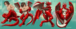 costume dragon female gender_transformation human male mammal rubber sequence transformation trunch