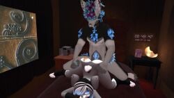 1boy 1girls 3d anthro big_penis cock cowgirl_position female female_on_top furry furry_female furry_only knot knotted_penis male male/female male_penetrating male_penetrating_female penis pussy rabbit_girl sex tattoo tattoo_on_belly vaginal_penetration vaginal_sex vrchat vrchat_avatar vrchat_model