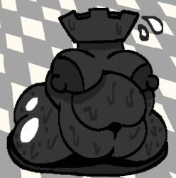animate_inanimate belly belly_bulge breasts chess chess_piece fat female female_only rook_(chess) sweat sweating tagme tagme_(artist) why