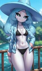 bikini hatterene looking_at_viewer medium_breasts standing
