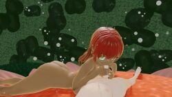 1boy 1girls 3d 3d_(artwork) ass blender blowjob dark-skinned_female dark_skin feet fellatio flower freckles glasses glowing grabbing grabbing_balls grass green_eyes huge_ass joshua_gray_(mintyboi) koikatsu light-skinned_male light_skin maze mintyboi moss nail_polish nature nipples original purple_nails red_hair samantha_hubbard_(mintyboi) sparkles sucking sucking_penis sunflower thick_thighs
