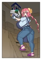 aida_taketo anythinggoes ass big_ass big_breasts big_penis breasts comic dragon_girl dragon_maid female horns ilulu ilulu_(dragon_maid) ilulu_(maidragon) kobayashi-san_chi_no_maidragon male midget penis shortstack tagme taketo_(dragon_maid)