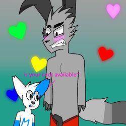 animal_genitalia heart male nintendo paint.net pokemon pokemon_(species) sheath text video_games yaoi zangoose