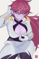big_ass big_breasts big_breasts big_butt big_titties character_request clothing commission curvaceous curvaceous_female curvaceous_figure curvy curvy_figure curvy_hips female female_focus female_only long_hair puraraw purple_hair red_hair