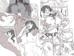 bakemonogatari comic elzikyuchi glasses hanekawa_tsubasa monogatari_(series) tagme