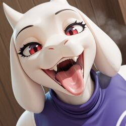 1anthro 1female 1girls 3d 3d_(artwork) ai_generated anthro anthro_female anthro_focus anthro_milf anthro_only black_pupils civitai coloredbin.ai coloredbin_ai dress droopy_ears dutch_angle face_focus female female_anthro female_focus female_only front_view front_view_focus goat goat_girl goat_horns horns hot_breath indoors large_ears looking_at_viewer mature_female mature_woman mawshot milf mouth_focus older_female open_mouth purple_dress red_eyes saliva saliva_on_tongue saliva_string seductive seductive_mouth sharp_teeth side_view sleeveless smiling smiling_at_viewer solo solo_anthro solo_female solo_focus steam tongue tongue_out toriel toriel_(undertale) toriel_dreemurr turtleneck turtleneck_dress undertale undertale_(series) white_body white_skin white_sleeves