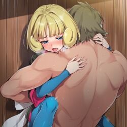 1boy absurd_res absurdres ai_generated ass blonde_hair blue_bodysuit blue_eyes blue_pantyhose blush bodysuit brandon_(pokemon) color curvy darklust deep_penetration dojo faceless_male female grabbing greta_(pokemon) hetero_sex heterosexual hi_res high_resolution highres human karate_gi large_breasts lifting lifting_person missionary missionary_position missionary_sex motion_blur motion_lines muscular_male novelai pokemon pussy self_upload sex short_hair skin_tight skindentation slim_waist speed_lines straight sweat tagme taller_male toned_male uncensored upright_straddle vaginal_insertion vaginal_penetration