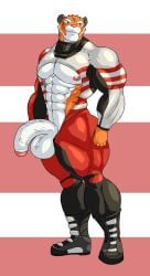 abs balls biceps feline male muscles muscular muscular_arms muscular_legs muscular_male muscular_thighs pecs penis testicles tiger