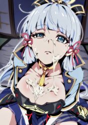 kamisato ayaka from genshin impact by fluffyhairenjoyer
