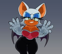 1girls against_glass against_surface apsel_bluestar apselhaven apseltheblue bat bat_ears bat_girl bat_humanoid bat_wings bedroom_eyes big_breasts blue_eyeshadow breasts breasts_against_glass chiropteran chiropteran_humanoid clothing commission female female female_focus female_only furry furry_female furry_only green_eyes high_resolution highres hourglass_figure hourglass_figured_female logo looking_at_viewer mobian mobian_(species) mobian_bat rouge_the_bat sega simple_background smile solo solo_female solo_focus sonic_(series) sonic_adventure_2 sonic_the_hedgehog_(series) tan_body tan_skin teeth thick_thighs thigh_gap voluptuous voluptuous_female white_fur wings