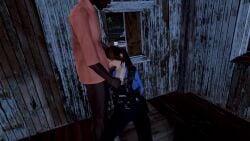 blowjob bondage captured criminal dark-skinned_male kidnapped knifepoint oral_rape peril police police_uniform policewoman rape restrained scared tagme video violence