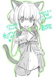android cat_ears cat_tail catboy clothing collar crossdressing femboy lio_fotia promare twink